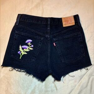 Levi’s 501 Premium Black Denim Shorts
